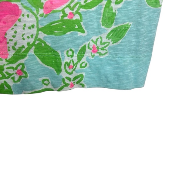 Lilly Pulitzer Marlowe T-Shirt Dress Cotton Bold Bright Floral Preppy Beach S - Picture 6 of 9